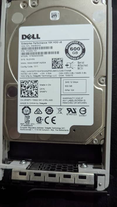 Dell 600GB 10K SAS Enterprise HDD (Original Dell Certified)