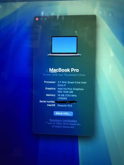 MacBook Pro 2018.13”/256 New year Offer Macbook for sale