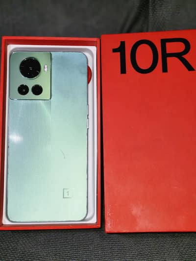 One plus 10 R with box and genuine charger 80 watt and cable