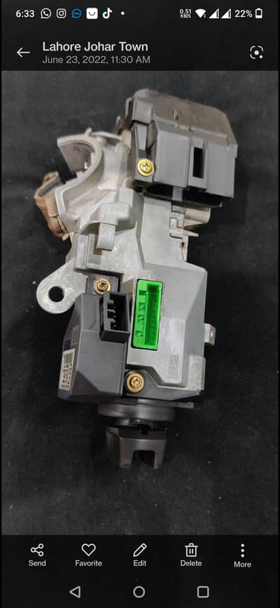 Honda Accord Immobilizer complete switch