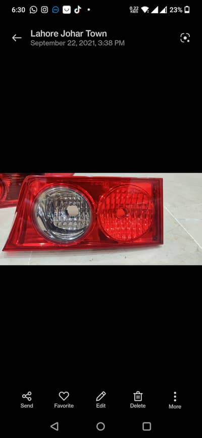 Honda Accord Back Lights