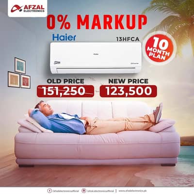 0% Markup on  Haeir Ac  Available in Lahore
