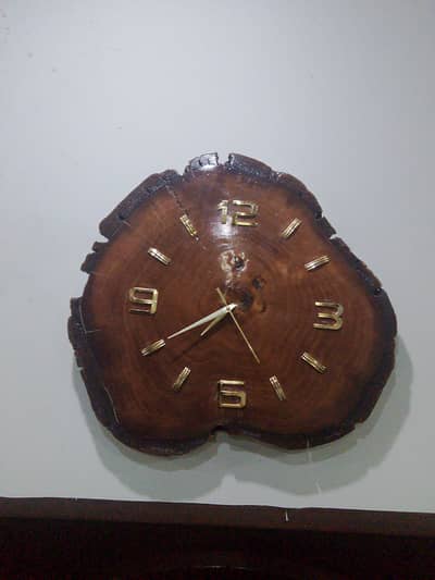 wood clock