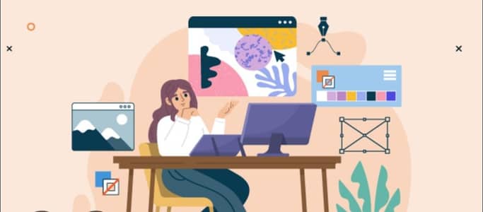 Female and Male Graphic Deisigner, Social Medial Handling