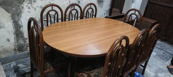 brand new dining table with 8 chairs