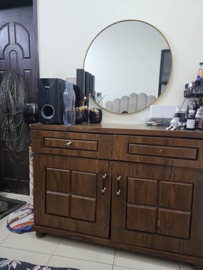 Almari, Dressing & Bed for Sale (Without Mattress)