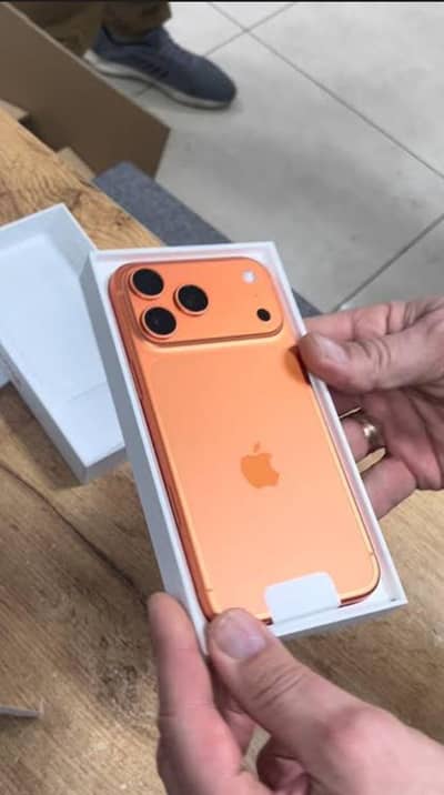 Iphone 17 pro max orange  colour 256 gb 1 years warranty