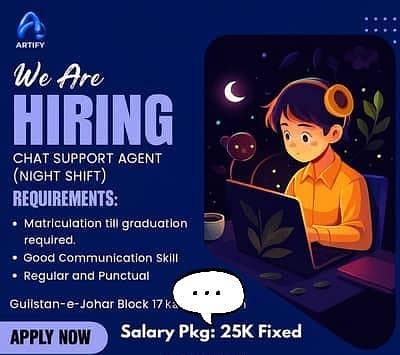 Chat support Jobs  in Lahore