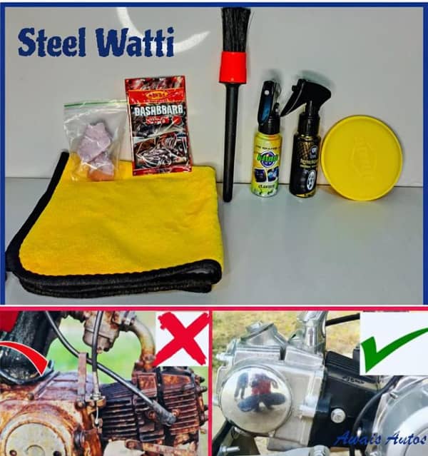 Steel Watti Engine Cleaning Kit for Bike/Car – 100 Gram Heavy-Duty Engine Degreaser
