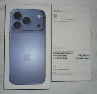 Box Pack Iphone 17 Pro Max PTA approved Deep Blue 512 GB