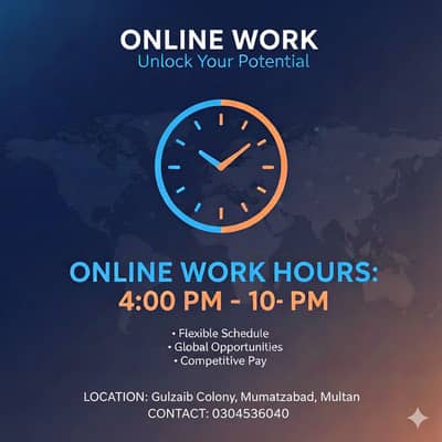 Online work job offer