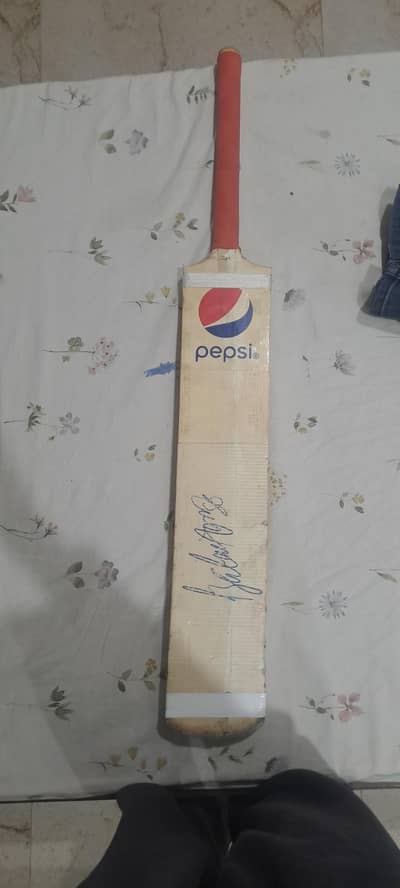 original pepsi cola bat babar azam signature