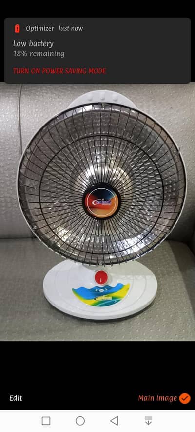 Solar supported 800w electric  heater