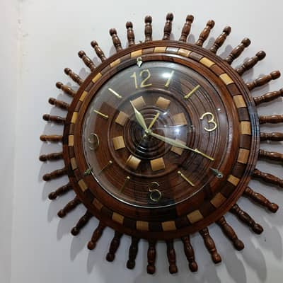 antique wooden wall clock