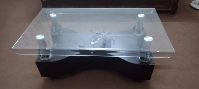 glass center table