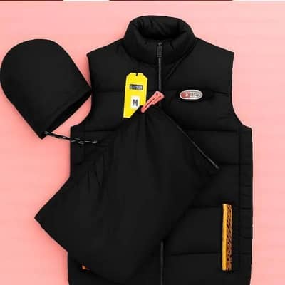 1 PC, Men's Parachute Printed sleeveless  jacket