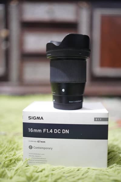Sigma 16mm 1.4 lens For Sony .