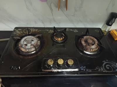 used only 1 month LPG  stove with 10 Kg cylinder fiber