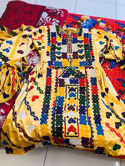BALOCHI DRESS READY TO WEAR 3 PIECE HAND MADE