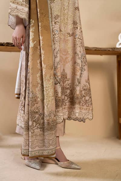 linen 3 Piece print suit