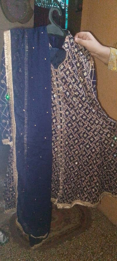 wedding chiffon shirt + duppata silk trouser and innner