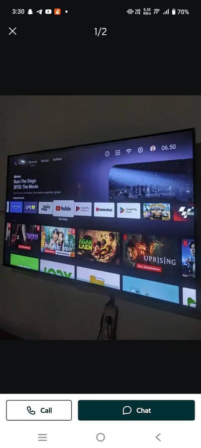 LCD 60 Inch bilkul lush condition 7-Day warranty WhatsApp 03201209677