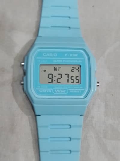 Casio F91w wrist watch Blue