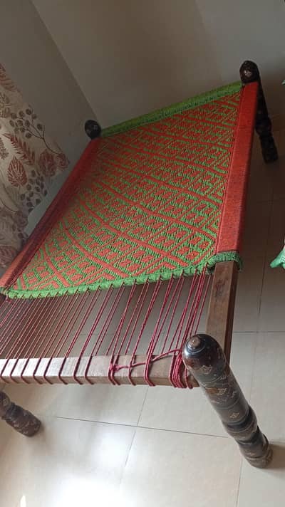 wooden charpai