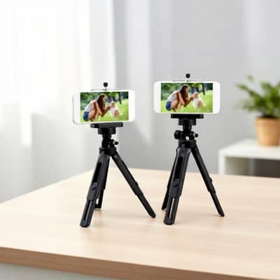 Mobile Phone Camera Stand with Holder | Selfie Stick & Tripod
