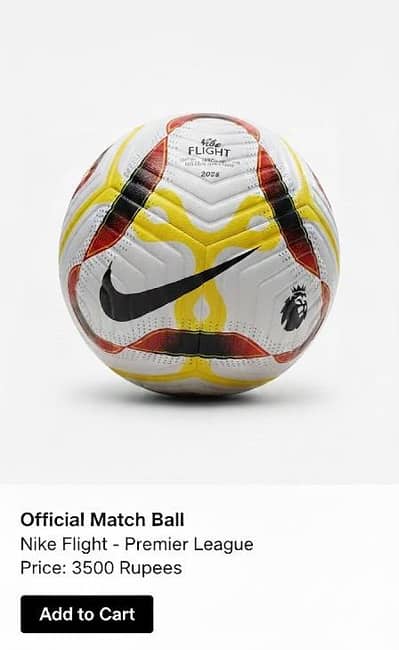 Nike Flight Premier League Official Match Football