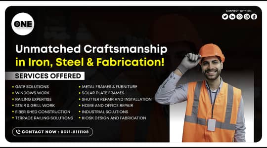 Iron & Steel Fabrication Services | Gates, Grills, Solar & Repair Work