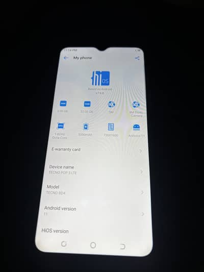 Tecno pop 5  3gb ram 32gb memory