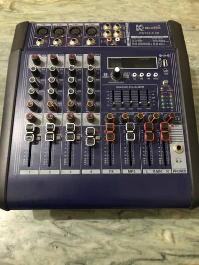 Kaudio AW402 4-channel audio live mixer ( for mehfils & live singing )