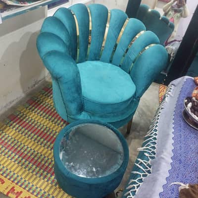 flower 2 seater sofa with 1 beauty full table set