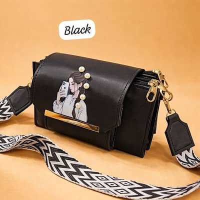 Cross Body 3 zipper Bag 