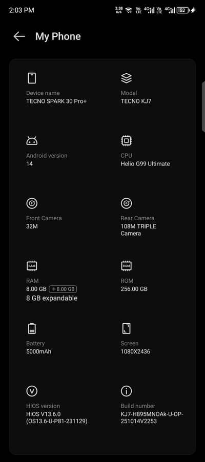 Tecno spark 20 pro plus