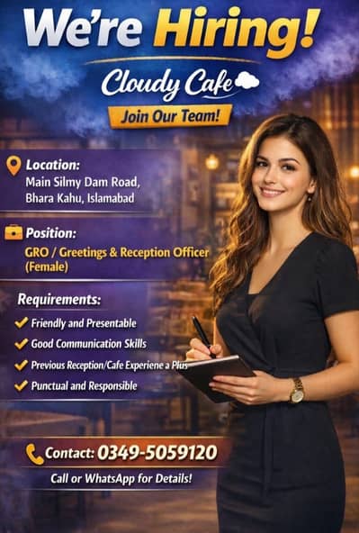 GRO , Greetings & Reception Officer Female