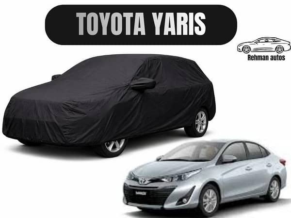 Toyota Yaris Double Layer Car Top Cover | Heavy Duty Dust, Sun & Rain Protection | Perfect Fit