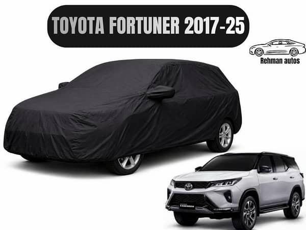 Toyota Fortuner (2017–2025) Double Layer Car Top Cover | Heavy Duty Dust, Sun & Rain Protection | Perfect Fit