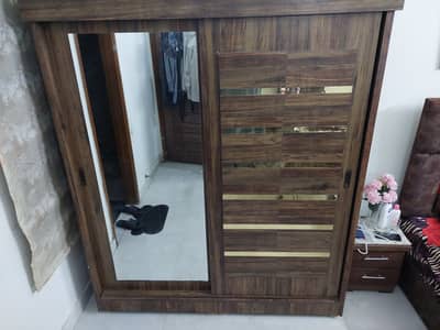 Excellent condition double door sliding wardrobe