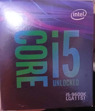i5 9600k used with box.