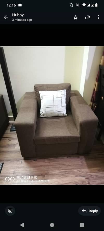 comfortable sofa set, excellent condition