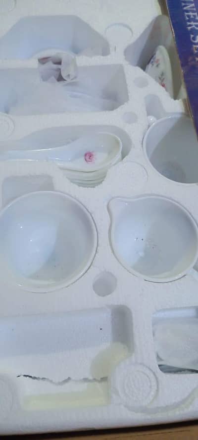 72 pcs (x2) marble dinner sets