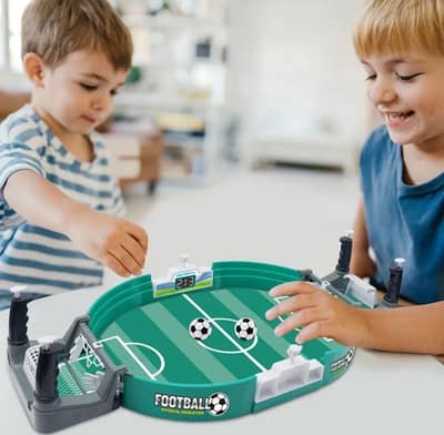 Soccer table top football game two players family and kid's