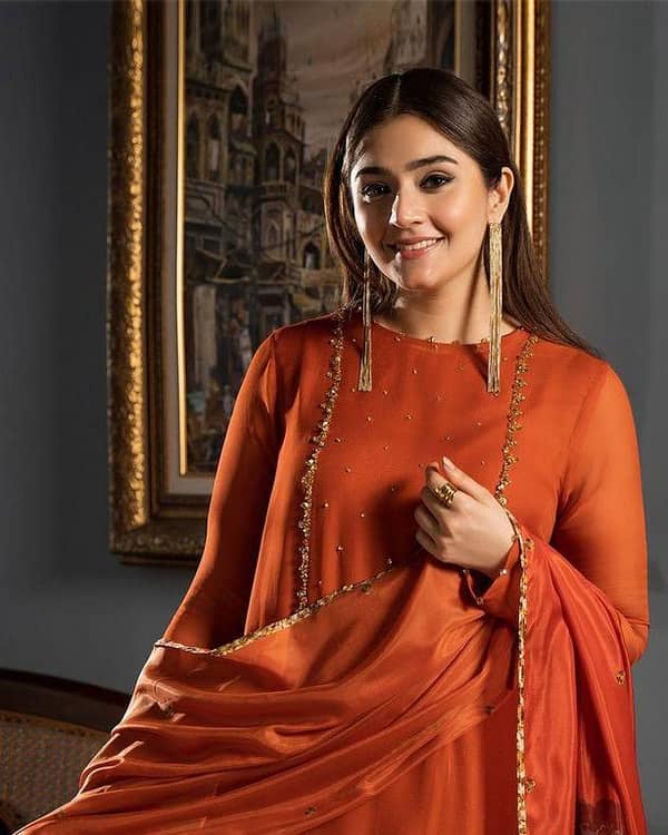 New 3 Piece Organza Special Arrival | Handmade Gala & Sleeves Work | Kattan Silk Trouser | Kundan Work Dupatta