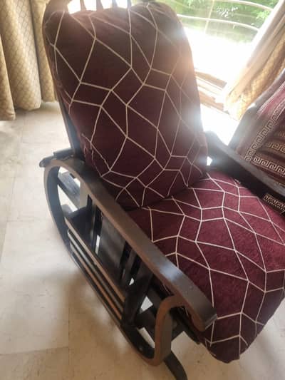 wooden rocking chair