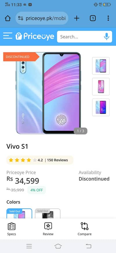 vivo s1 8 256 pta approved lush Condition