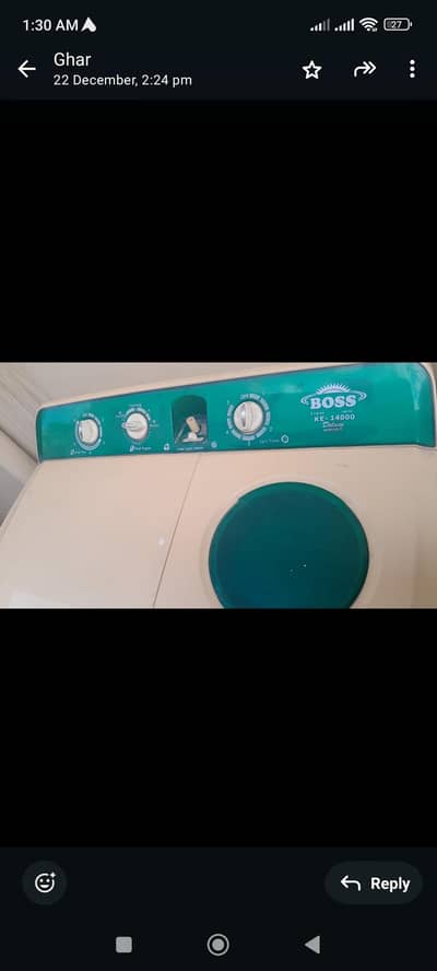 Boss Semi Automatic washing machine 10/10 condition