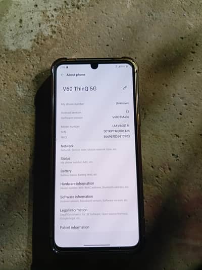 LG V60 thinq 5G 8/128 PTA