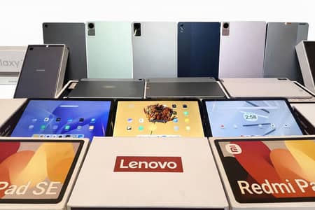 Premium Tablets by Lenovo, Samsung & Redmi